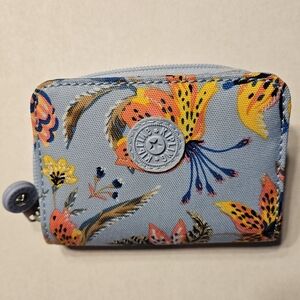 Kipling Blue Floral Wallet